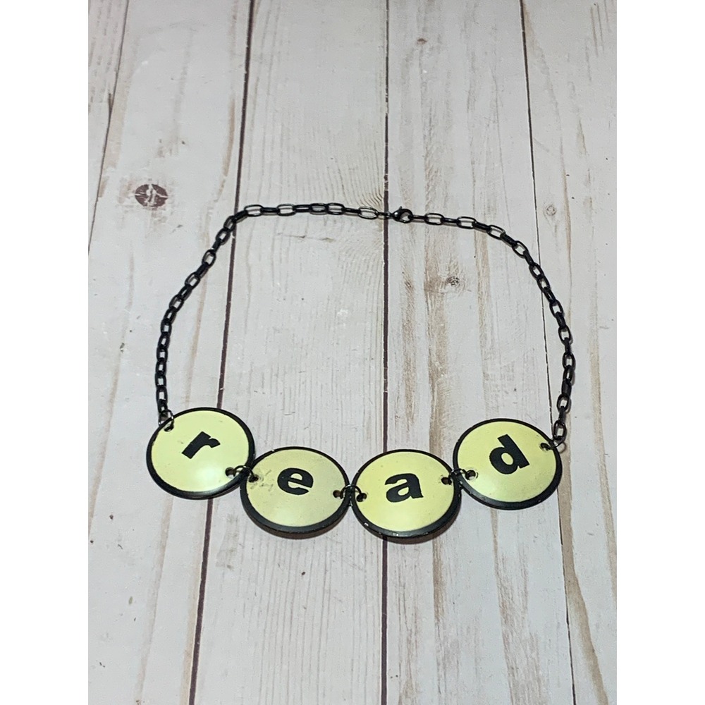 Read spell‎ out adjustable necklace